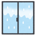 雨粒と窓
